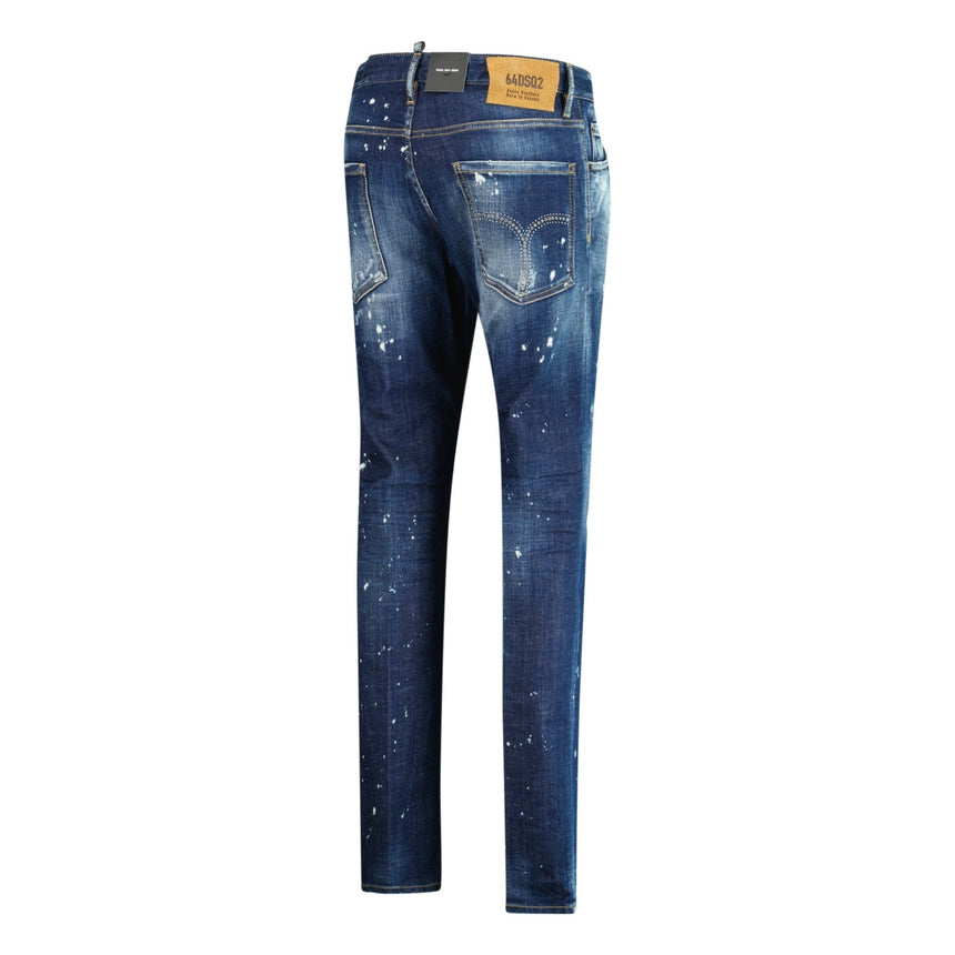 DSquared2 'Cool Guy Jean' Distessed White Paint Jeans Blue - Boinclo - Outlet Sale Under Retail