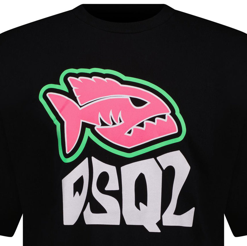 DSquared2 Logo T-Shirt Black - Boinclo - Outlet Sale Under Retail