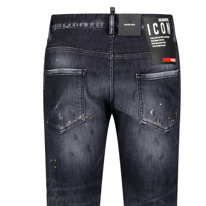 DSquared2 'Skater' Ibrahmovic Slim Fit Jeans Black - Boinclo - Outlet Sale Under Retail