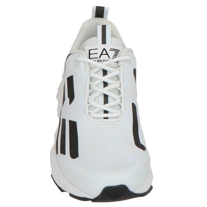 EA7 Emporio Armani Ultimate C2 Kombat Running Sneaker with Ultralight Sole in White and Black - Boinclo - Outlet Sale Under Retail
