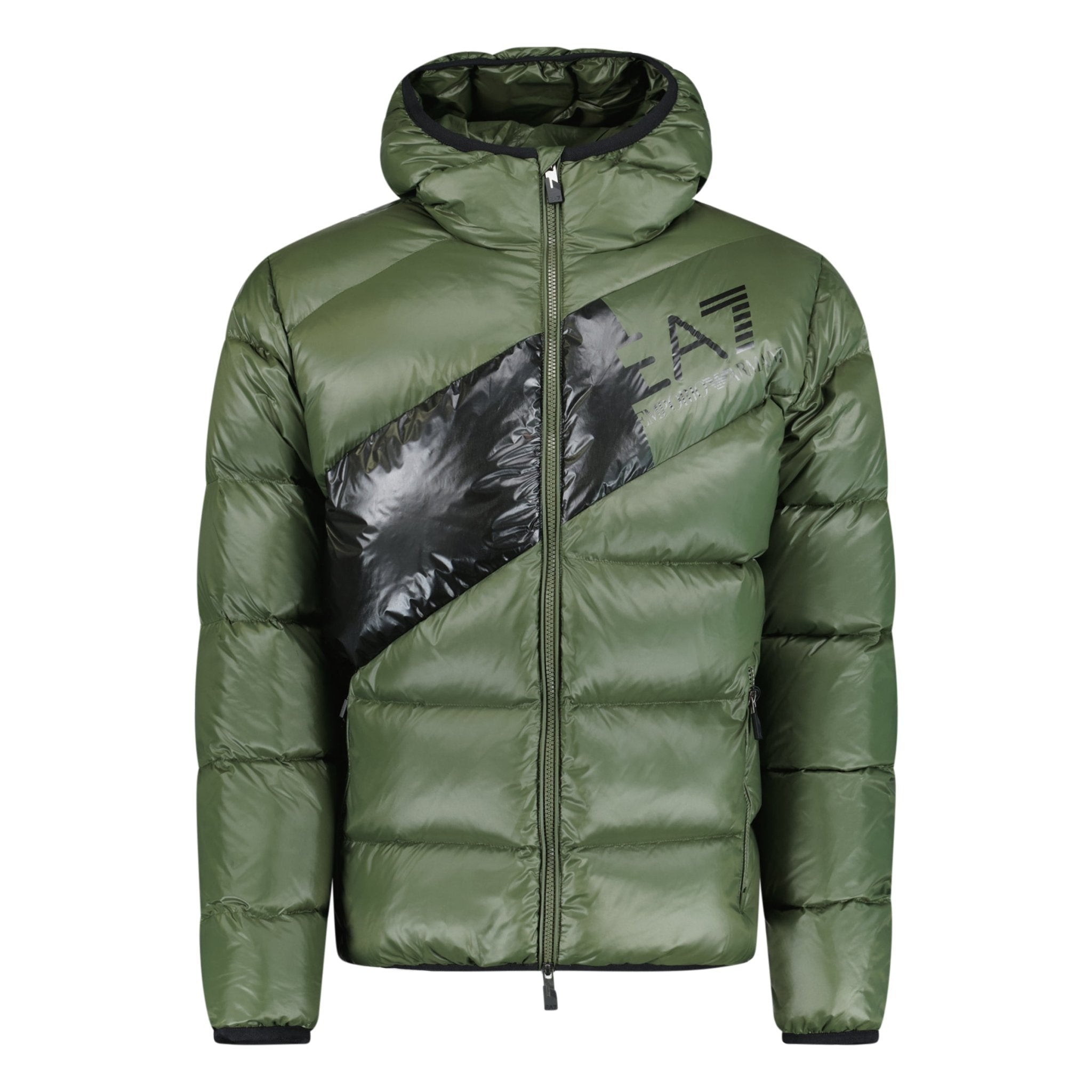 Color variation of Emporio Armani Down Padded Puffer Jacket Forest Night Green