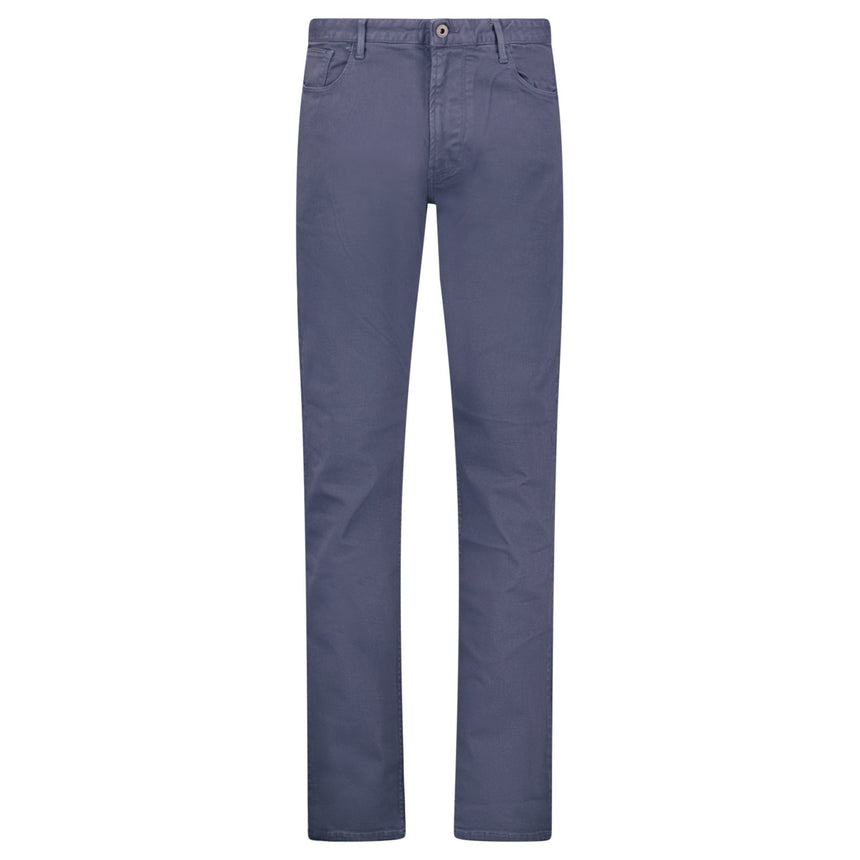 Emporio Armani J06 Slim Fit 5 Pocket Silver Eagle Blue Belt Patch Jeans Blue - Boinclo - Outlet Sale Under Retail
