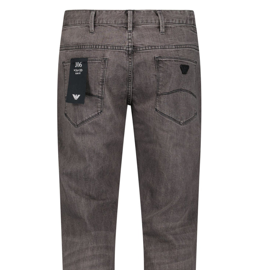 Emporio Armani J06 Slim Fit Jeans in Grey - Boinclo - Outlet Sale Under Retail