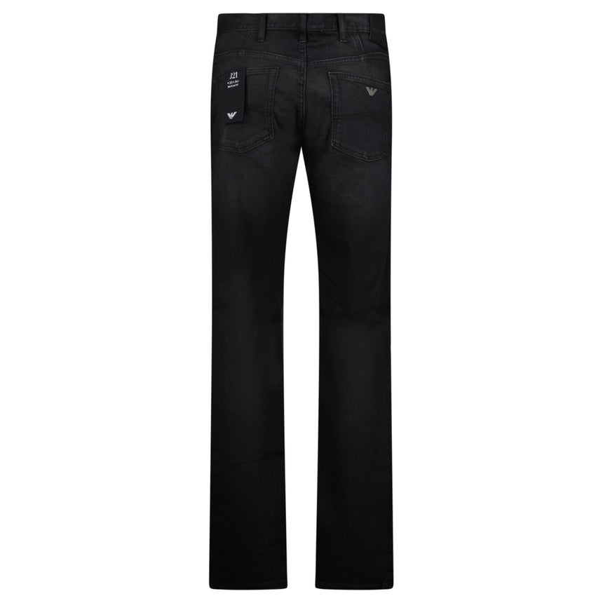 Emporio Armani J21 Regular Fit Jeans in Washed Black - Boinclo - Outlet Sale Under Retail