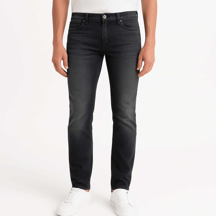 Emporio Armani J45 Regular Fit 5 Pocket Jeans Black - Boinclo - Outlet Sale Under Retail