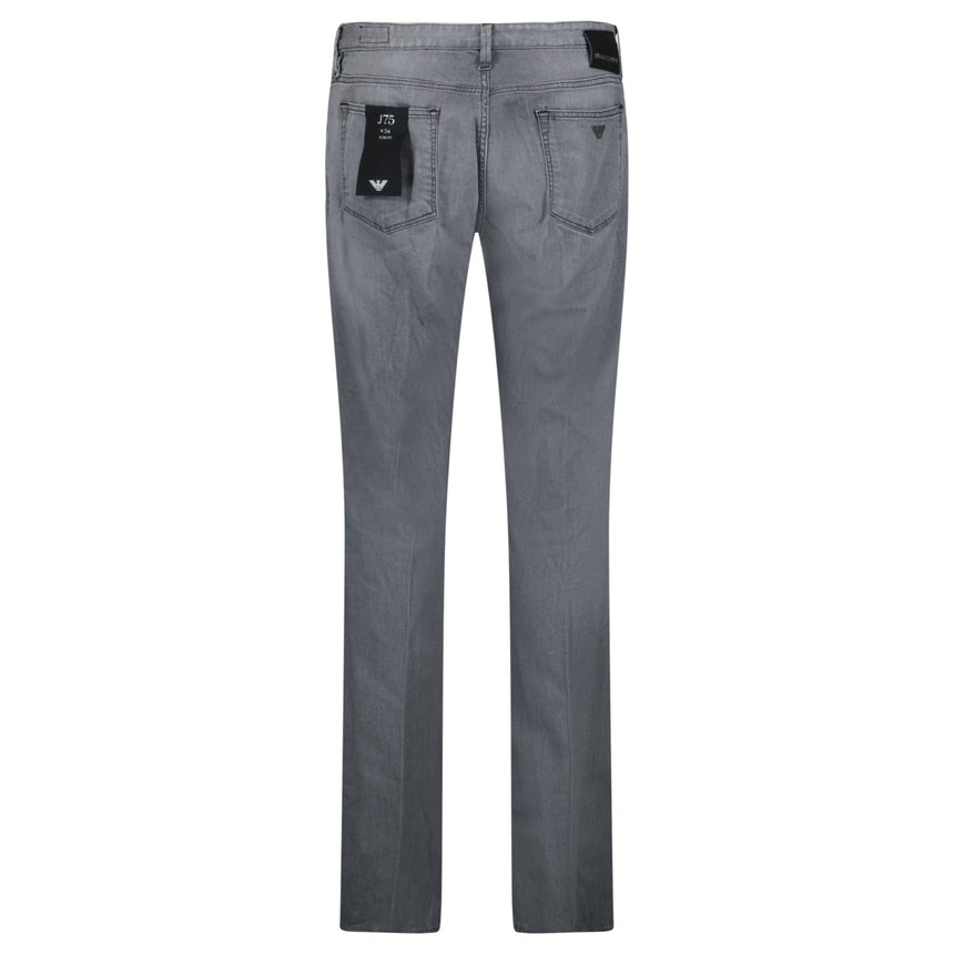 Emporio Armani J75 Slim Fit 5 Pocket Jeans Light Grey - Boinclo - Outlet Sale Under Retail