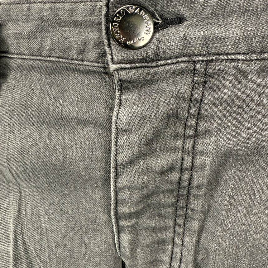 Emporio Armani J75 Slim Fit 5 Pocket Jeans Light Grey - Boinclo - Outlet Sale Under Retail