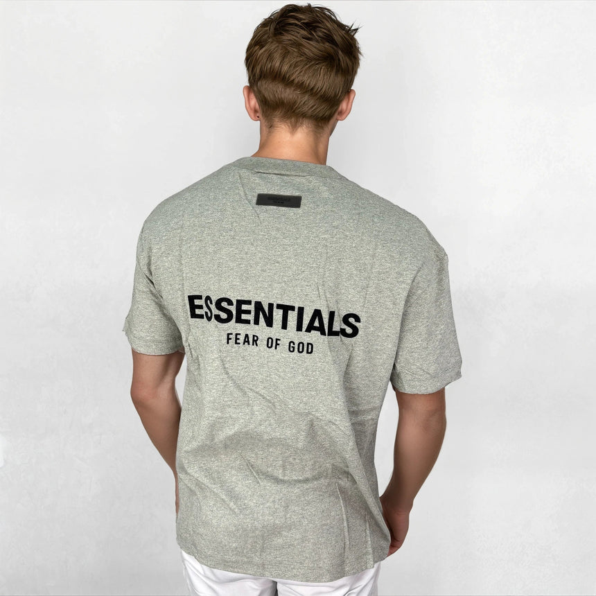 Essentials x Fear Of God T-Shirt Dark Oatmeal Grey - Boinclo - Outlet Sale Under Retail