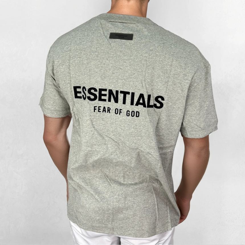 Essentials x Fear Of God T-Shirt Dark Oatmeal Grey - Boinclo - Outlet Sale Under Retail