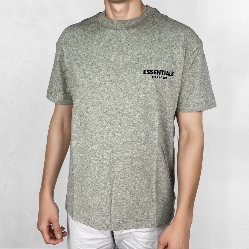 Essentials x Fear Of God T-Shirt Dark Oatmeal Grey - Boinclo - Outlet Sale Under Retail