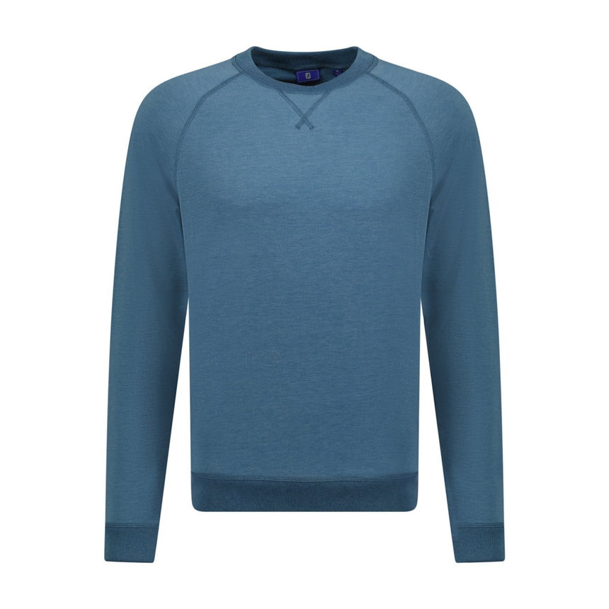 FootJoy Crew Neck Golf Sweatshirt Blue - Boinclo - Outlet Sale Under Retail