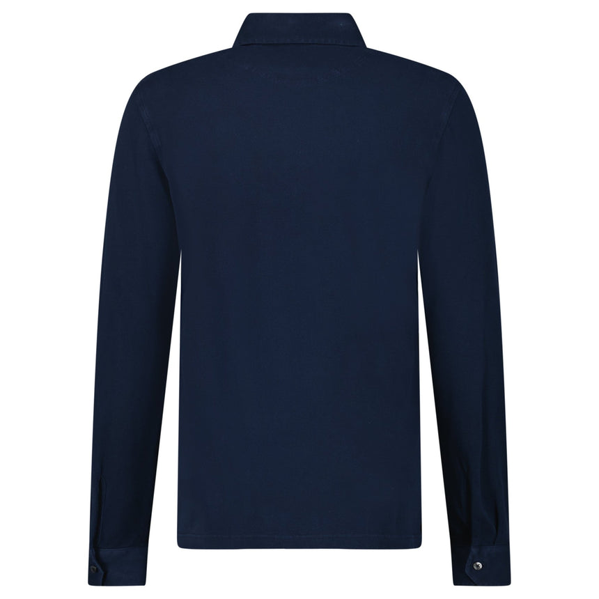 Gran Sasso Cotton Shirt in Navy - Boinclo - Outlet Sale Under Retail