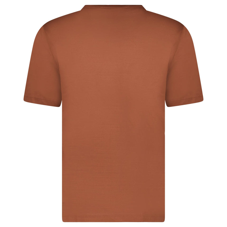 Gran Sasso Mercerised Cotton Crewneck T-Shirt in Brown - Boinclo - Outlet Sale Under Retail