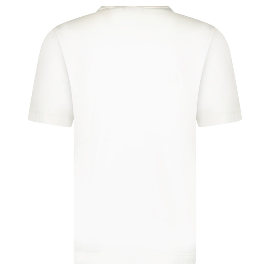 Gran Sasso Silk Crewneck T-Shirt in Ivory - Boinclo - Outlet Sale Under Retail