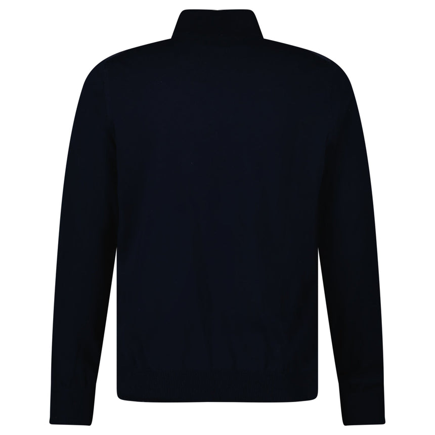 Gran Sasso Suede - Effect Alcantara Bomber Jacket in Navy - Boinclo - Outlet Sale Under Retail