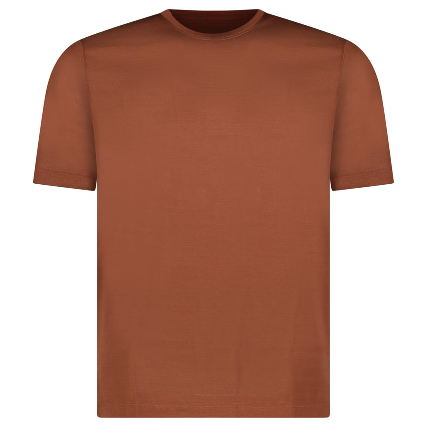 Gran Sasso Pure Cotton T-Shirt in Brown - Boinclo - Outlet Sale Under Retail