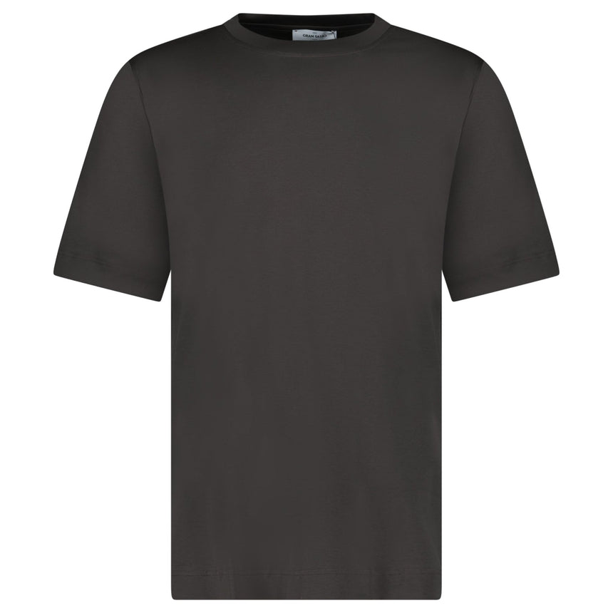 Gran Sasso Pure Cotton T-Shirt in Dark Grey - Boinclo - Outlet Sale Under Retail
