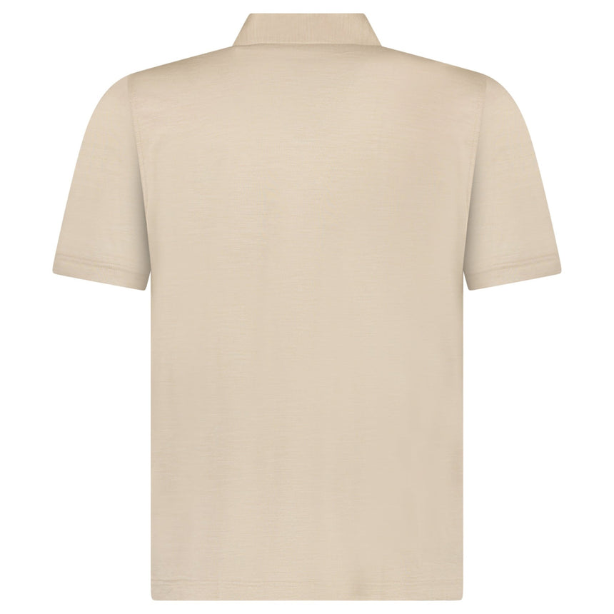 Gran Sasso Silk Polo Shirt in Beige - Boinclo - Outlet Sale Under Retail