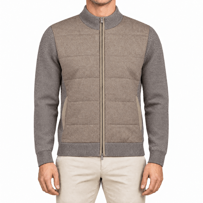 Gran Sasso Super Geelong and Flannel Wool Hybrid Jacket - Boinclo - Outlet Sale Under Retail