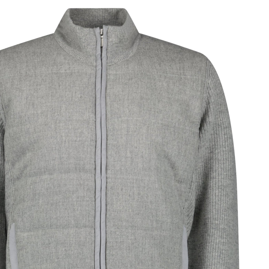 Gran Sasso Super Geelong and Flannel Wool Hybrid Jacket in Light Grey - Boinclo - Outlet Sale Under Retail