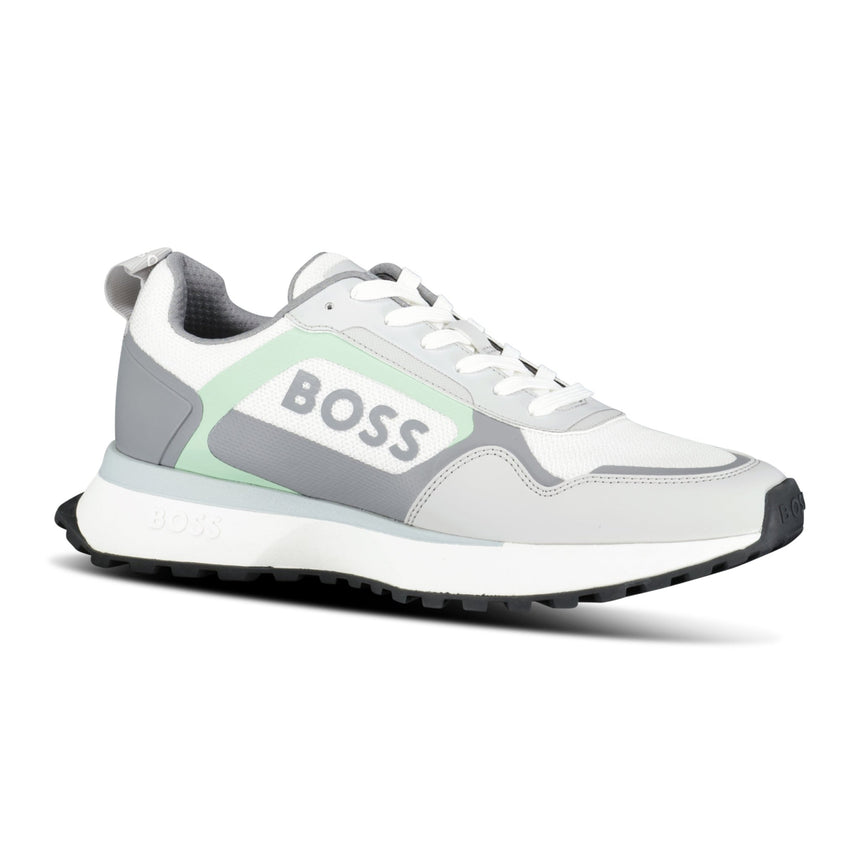 Hugo Boss Boss Logo 'Jonah' Trainers Open White - Boinclo - Outlet Sale Under Retail