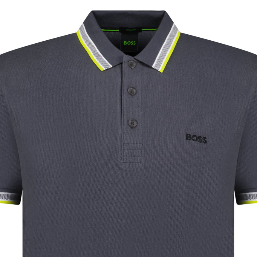 Hugo Boss Paddy Polo Shirt Dark Grey - Boinclo - Outlet Sale Under Retail