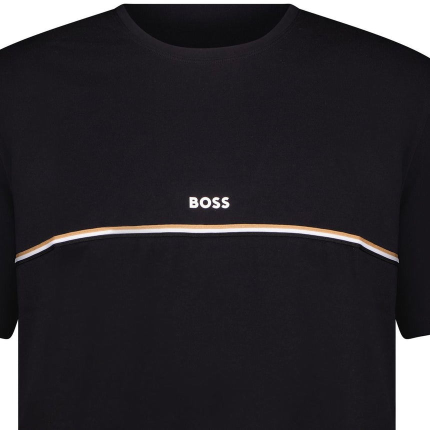 Hugo Boss T-Shirt Short Sleeve Cotton Black - Boinclo - Outlet Sale Under Retail