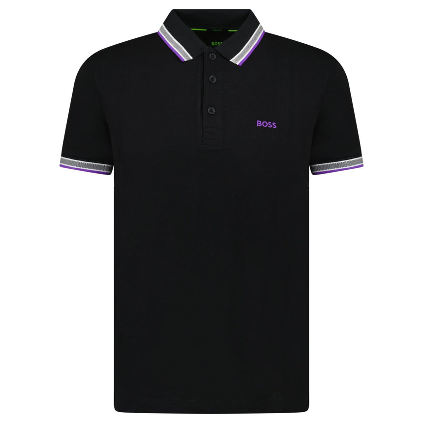 Hugo Boss Paddy Polo Shirt Purple & Black - Boinclo - Outlet Sale Under Retail