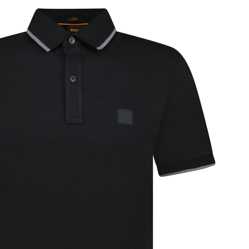 Hugo Boss Passertip Polo T-Shirt in Black - Boinclo - Outlet Sale Under Retail