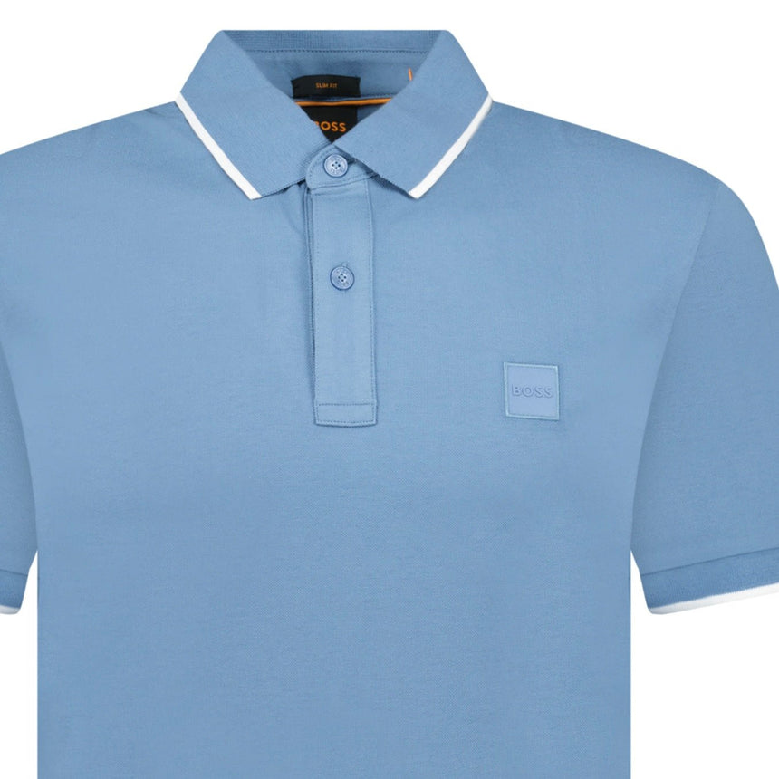 Hugo Boss Passertip Polo T-Shirt in Blue - Boinclo - Outlet Sale Under Retail