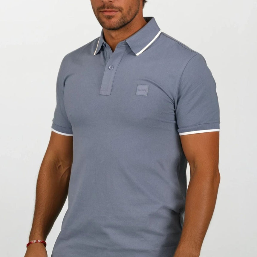 Hugo Boss Passertip Polo T-Shirt in Blue - Boinclo - Outlet Sale Under Retail