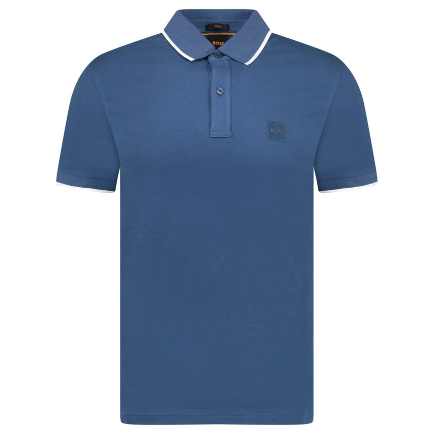 Hugo Boss Passertip Polo T-Shirt in Dark Blue - Boinclo - Outlet Sale Under Retail