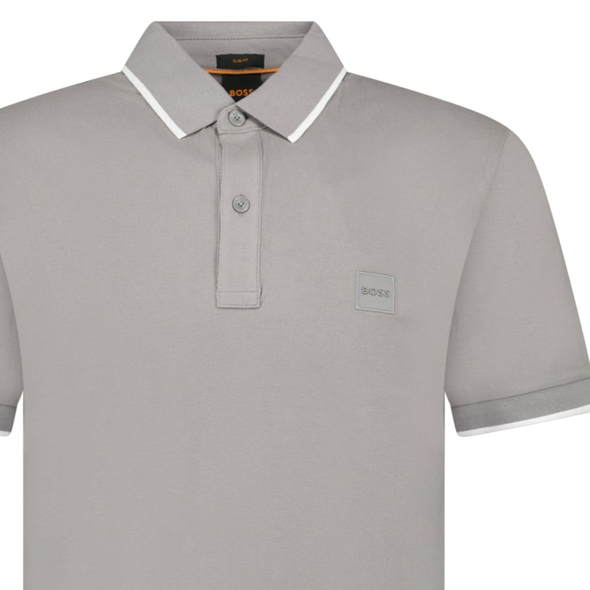 Hugo Boss Passertip Polo T-Shirt in Grey - Boinclo - Outlet Sale Under Retail