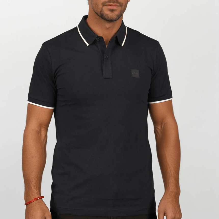 Hugo Boss Passertip Polo T-Shirt in Navy - Boinclo - Outlet Sale Under Retail