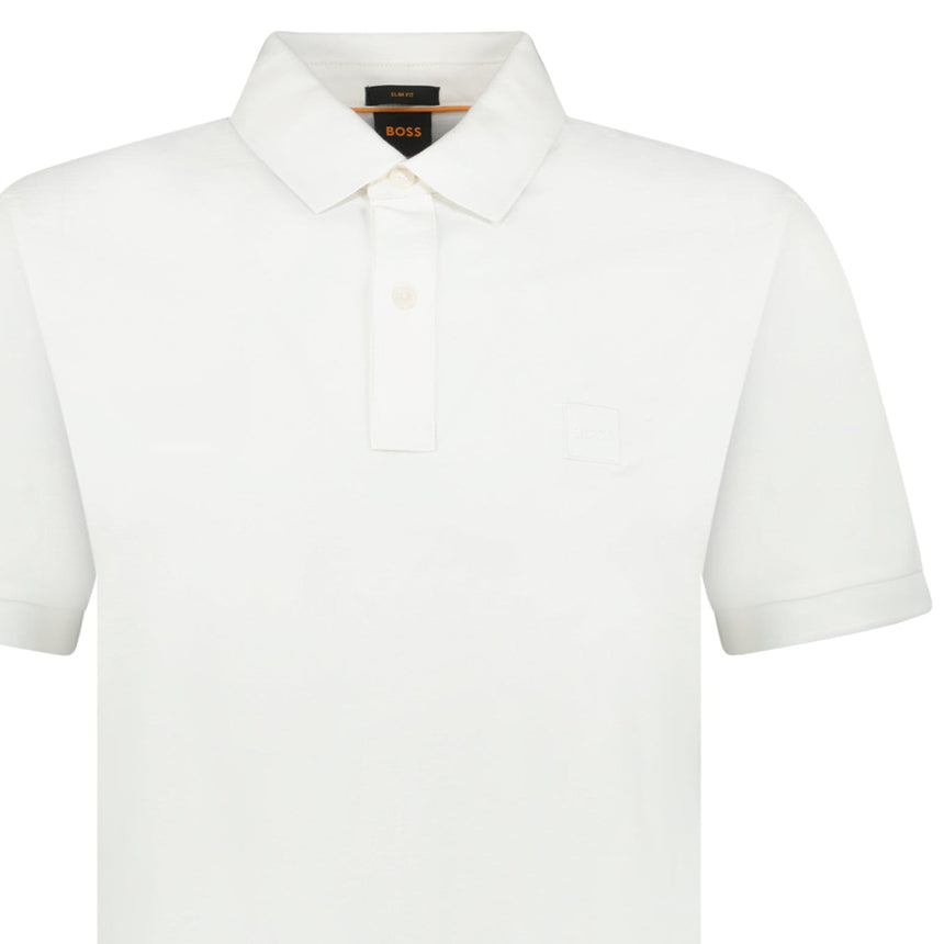 Hugo Boss Passertip Polo T-Shirt in White - Boinclo - Outlet Sale Under Retail