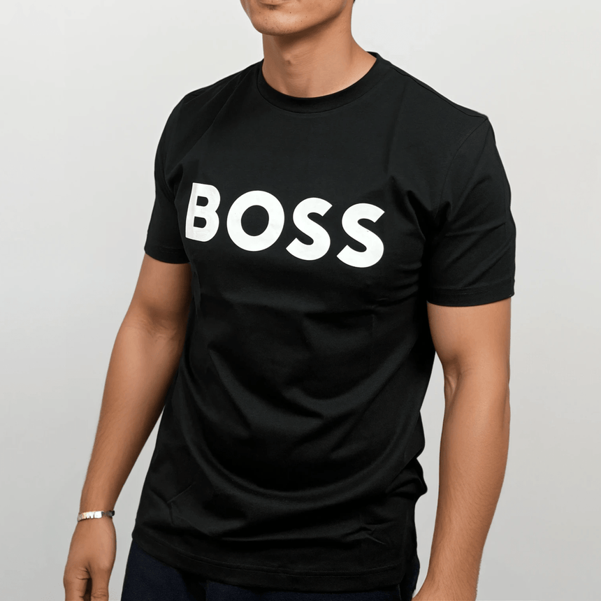 Hugo Boss Thinking 1 Logo T-Shirt in Black - Boinclo - Outlet Sale Under Retail