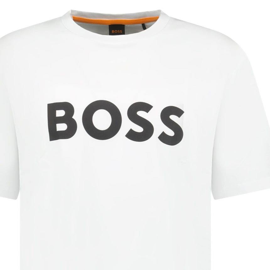 Hugo Boss Thinking 1 Logo T-Shirt in White - Boinclo - Outlet Sale Under Retail