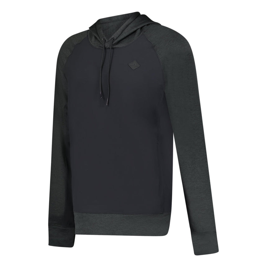 J.Lindeberg Kent Golf Hoodie Black Melange - Boinclo - Outlet Sale Under Retail