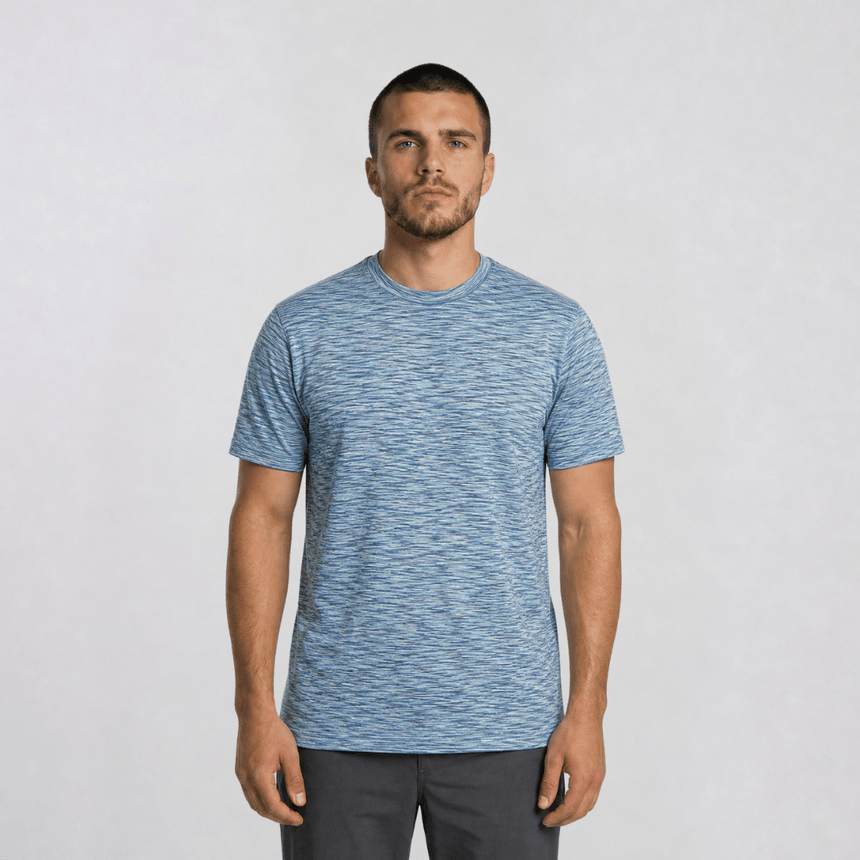 Missoni Space Dye Short Sleeve T-Shirt Blue Tones - Boinclo - Outlet Sale Under Retail