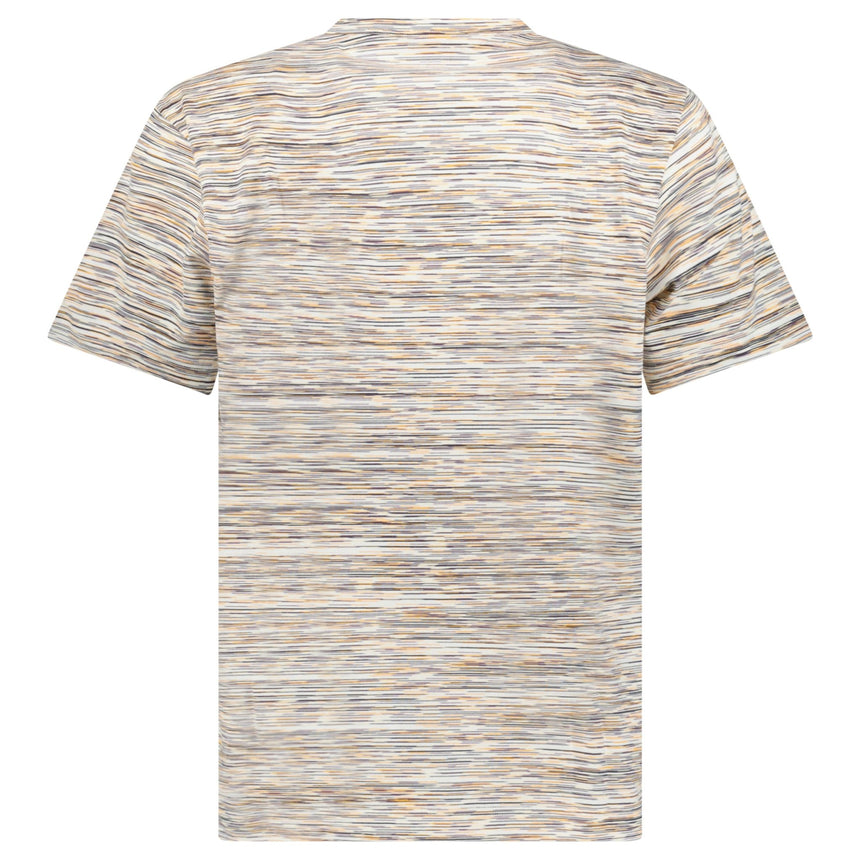 Missoni Striped Short-Sleeved T-Shirt in Orange Space Dyed - Boinclo - Outlet Sale Under Retail