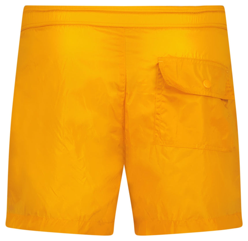 Moncler Black Logo Nylon Swim Shorts in Orange - Boinclo - Outlet Sale Under Retail