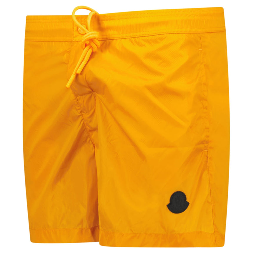 Moncler Black Logo Nylon Swim Shorts in Orange - Boinclo - Outlet Sale Under Retail