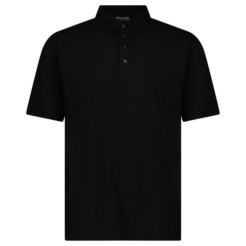 Moncler Edit Short Sleeve Polo Shirt in Black - Boinclo - Outlet Sale Under Retail
