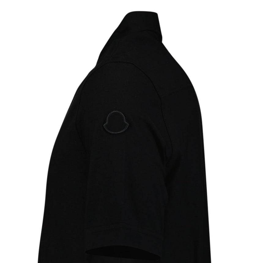 Moncler Edit Short Sleeve Polo Shirt in Black - Boinclo - Outlet Sale Under Retail