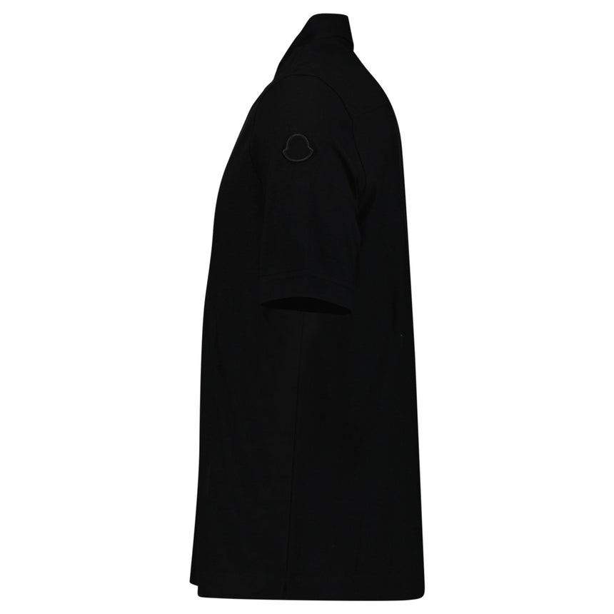 Moncler Edit Short Sleeve Polo Shirt in Black - Boinclo - Outlet Sale Under Retail