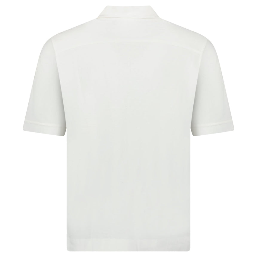 Moncler Edit Short Sleeve Polo Shirt in White - Boinclo - Outlet Sale Under Retail