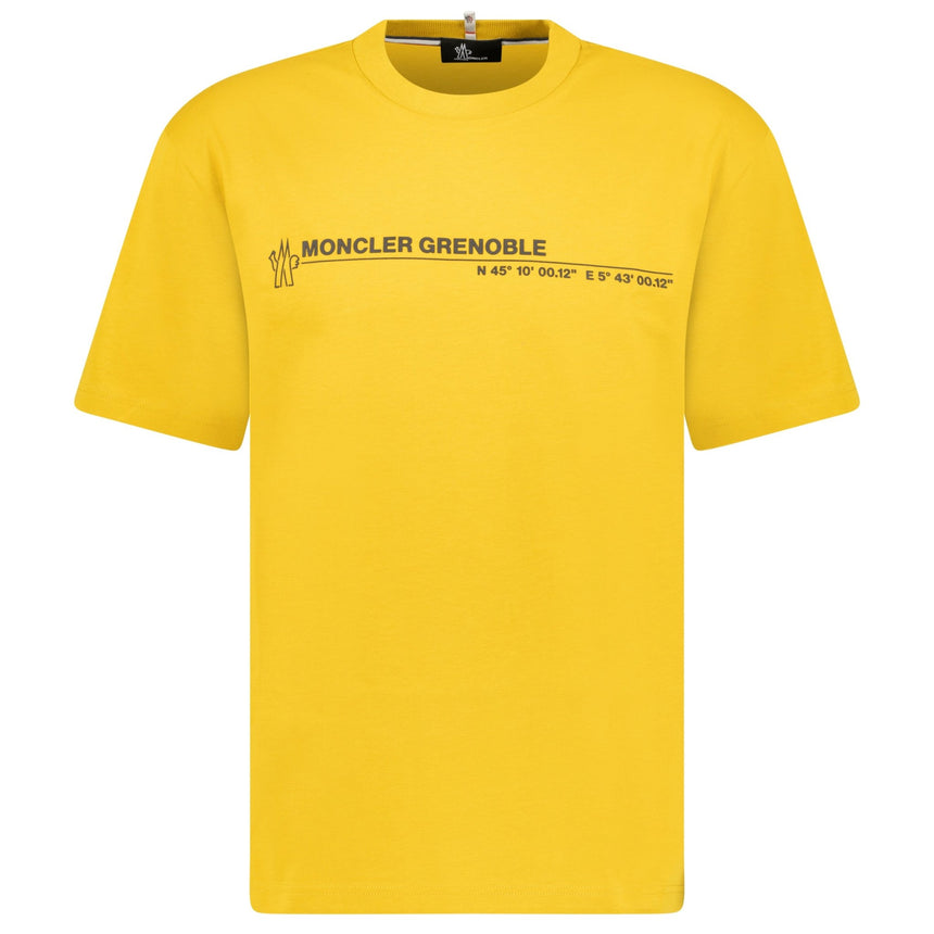 Moncler Grenoble Logo Cotton Jersey T-Shirt in Yellow - Boinclo - Outlet Sale Under Retail