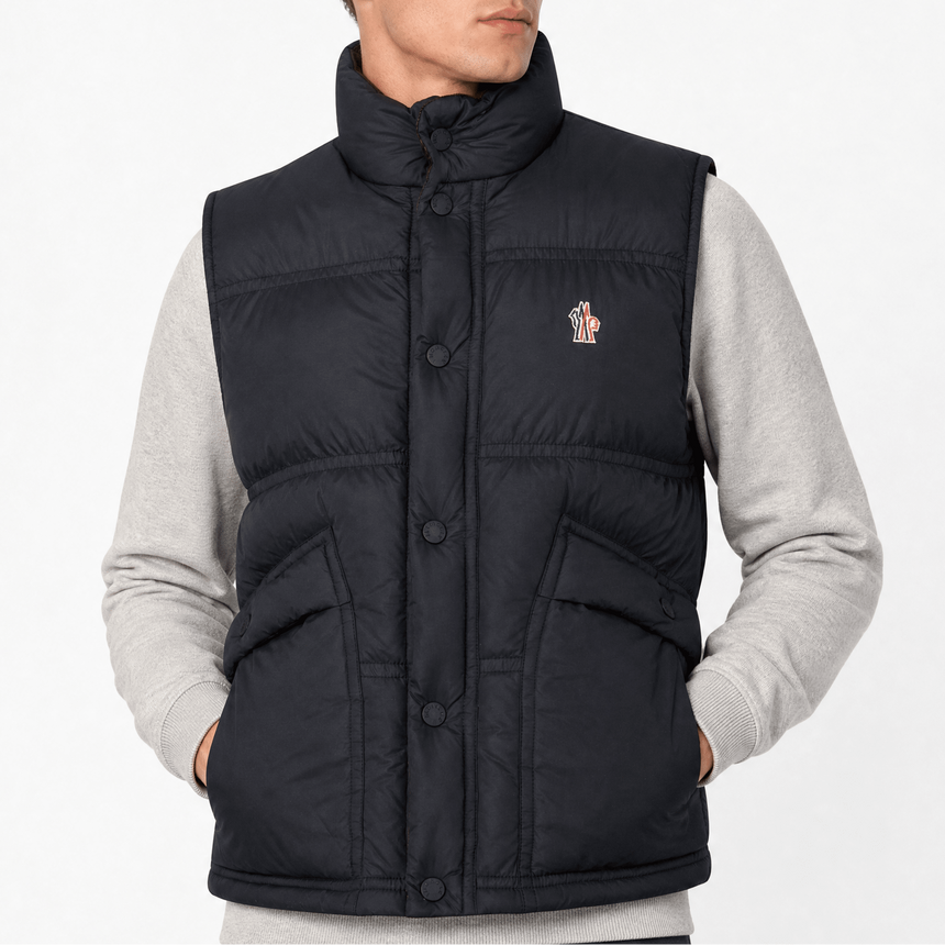 Moncler Grenoble Padded Gilet in Black - Boinclo - Outlet Sale Under Retail