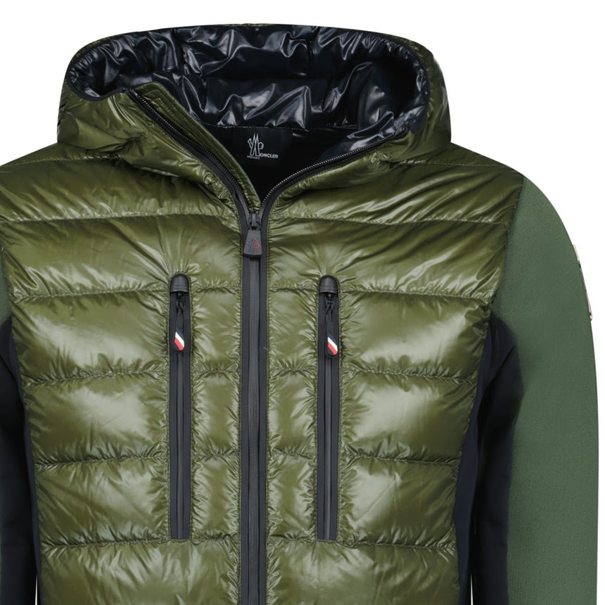 Moncler Grenoble Padded Zip Up Hooded Jacket Green - Boinclo - Outlet Sale Under Retail