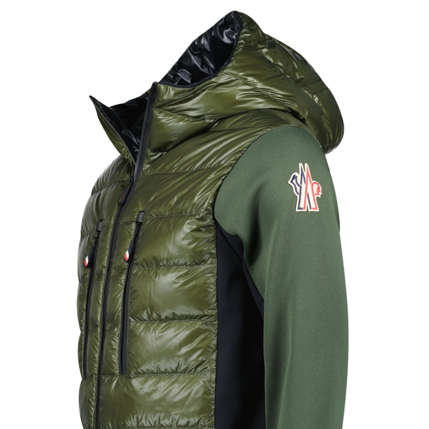 Moncler Grenoble Padded Zip Up Hooded Jacket Green - Boinclo - Outlet Sale Under Retail